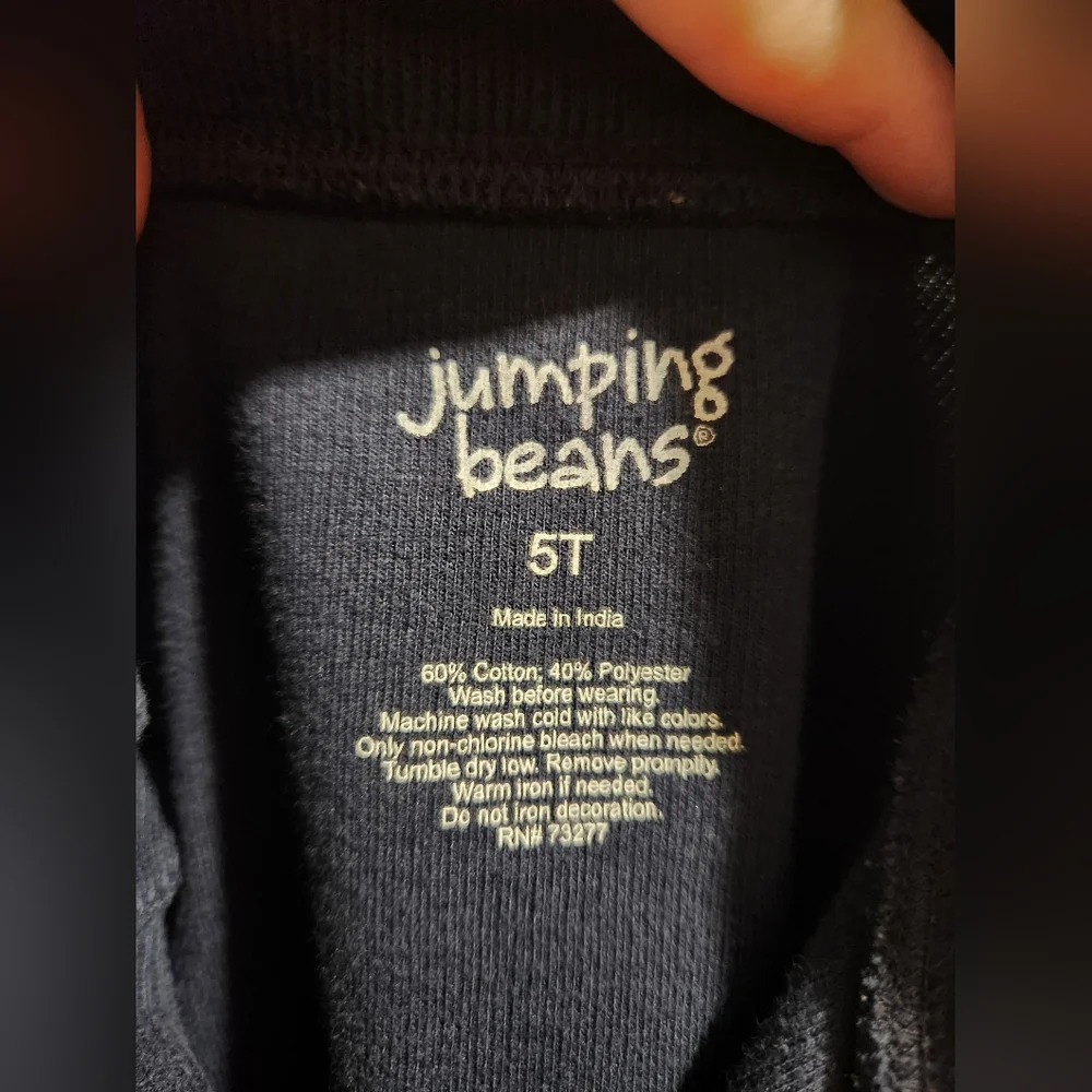 Navy Quarter Zip Sweater 5T jumping beans - Picture 4 of 4